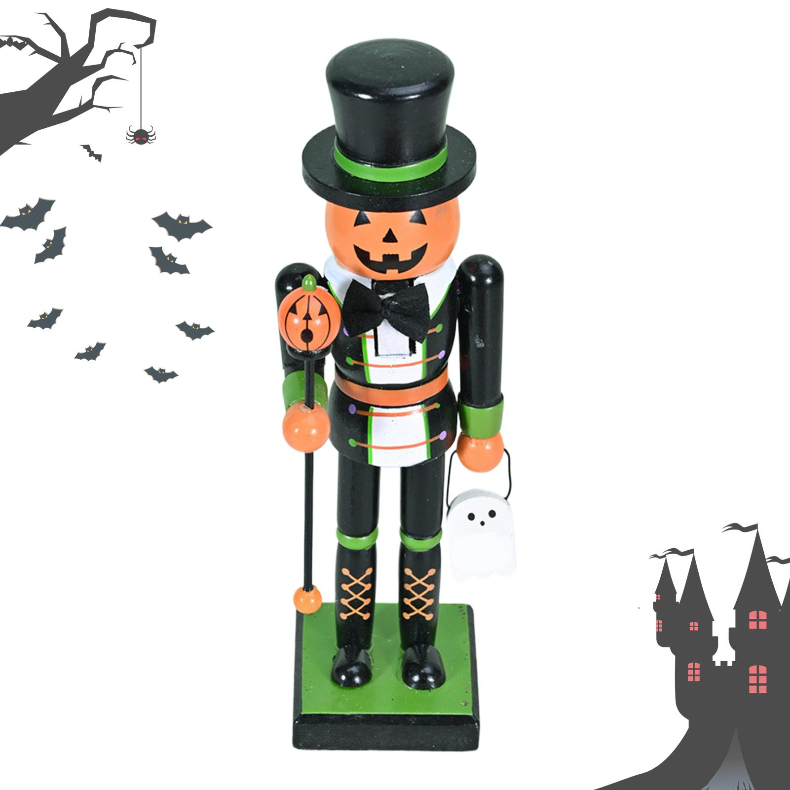 Nutcracker Figurine - Halloween Nussknacker Figuren Holz Nussknacker Figuren
