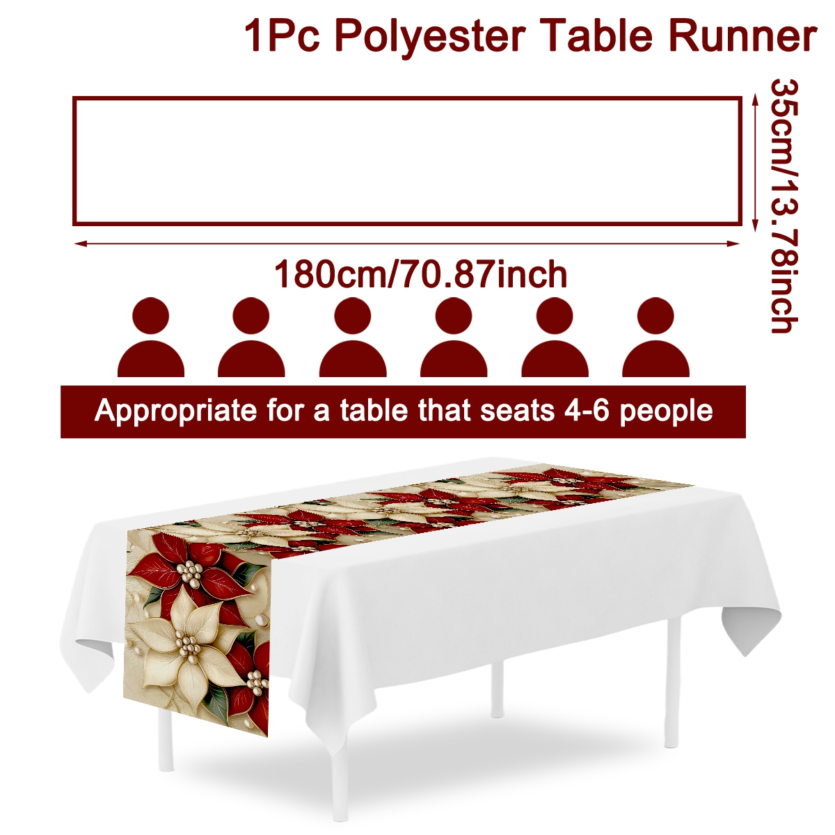 180*35cm Weihnachtstischläufer – Christmas Table Runner Bewertung und Preis