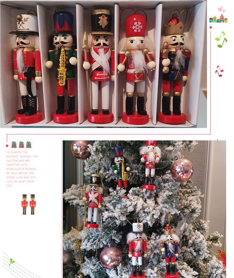 5/6 stücke Frohe Weihnachten D – Nutcracker Figurine Bewertung und Preis