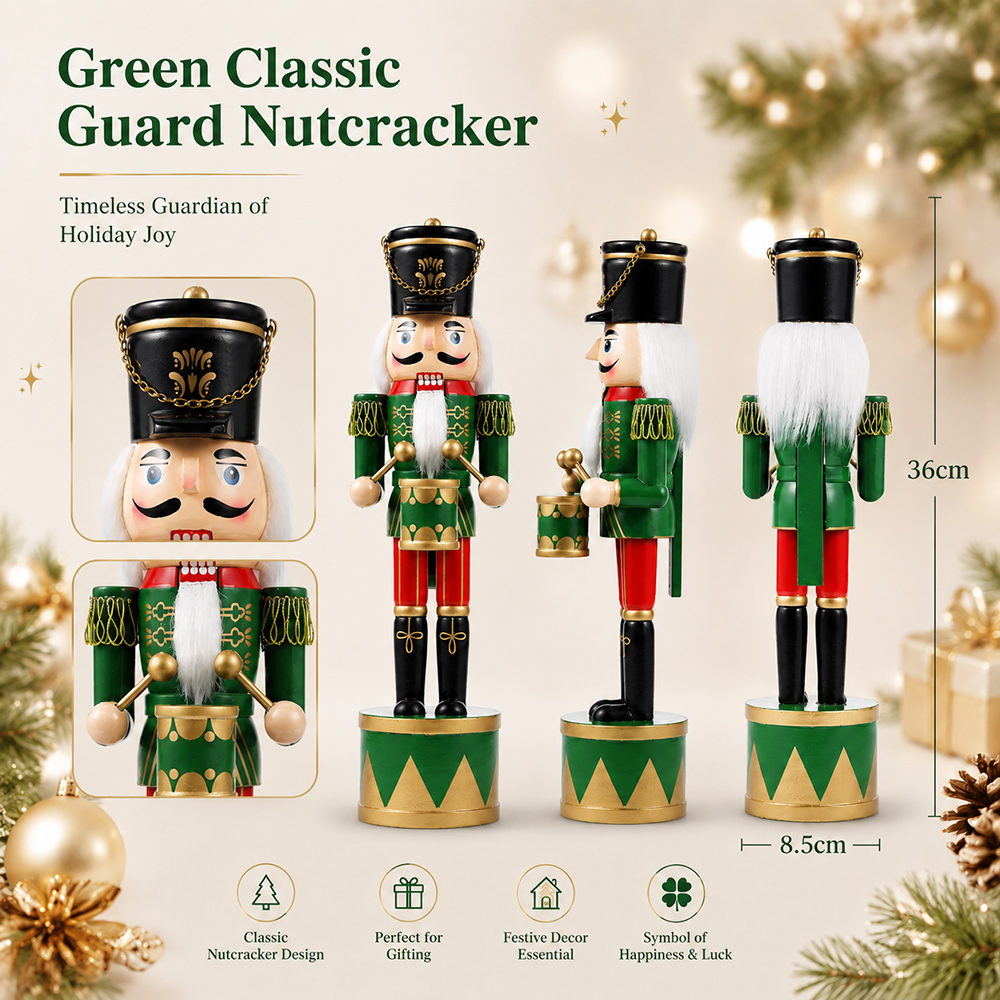 36CM Weihnachts-Nussknacker Ne – Nutcracker Figurine Bewertung und Preis