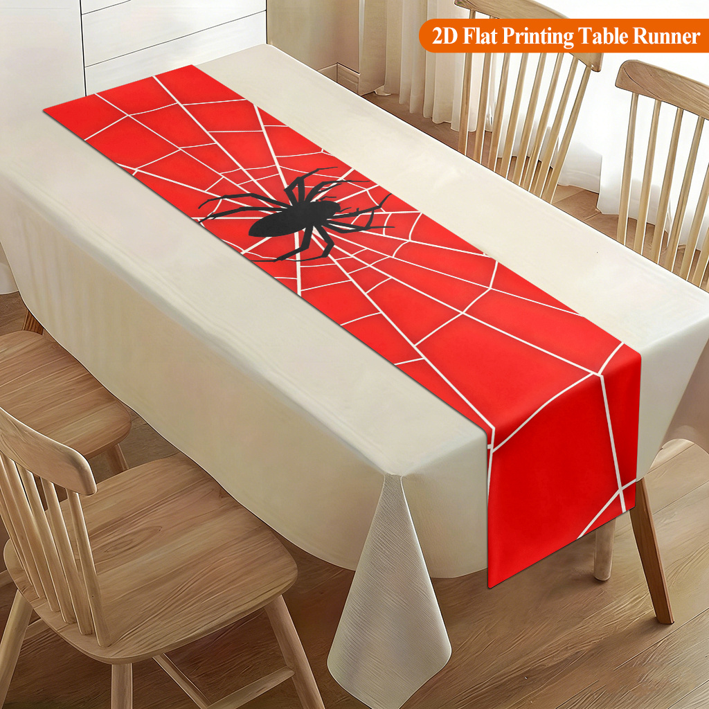 1 Stück Spinnennetz mit Rotem  – Christmas Table Runner Bewertung und Preis