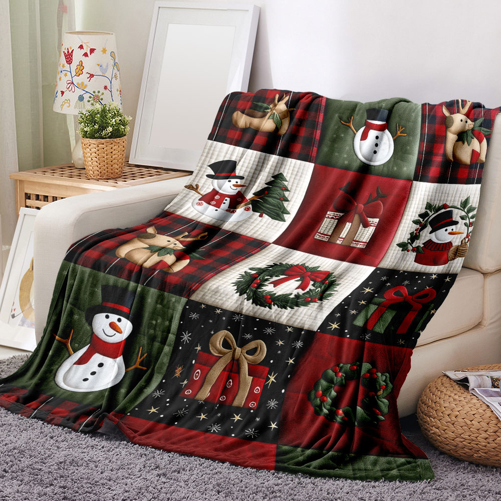 Weihnachtsdecke mit Patchwork- – Christmas Throw Blanket Bewertung und Preis