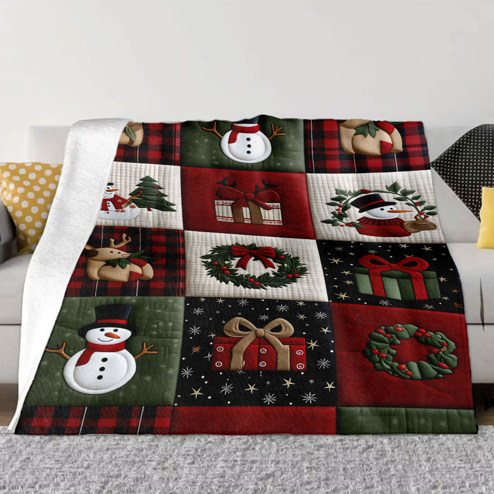 Weihnachtsdecke mit Patchwork- – Christmas Throw Blanket Bewertung und Preis